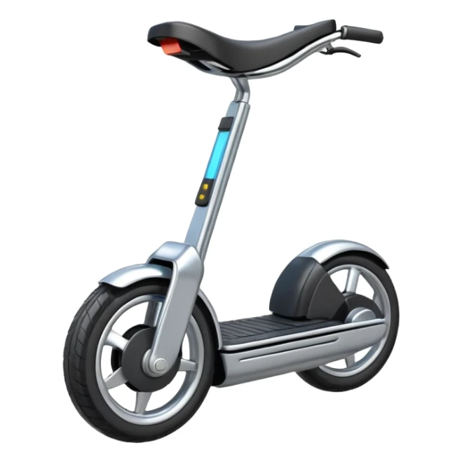 an emoji of an ELECTRIC unicycle in a format 128 pixel by 128 pixels sticker