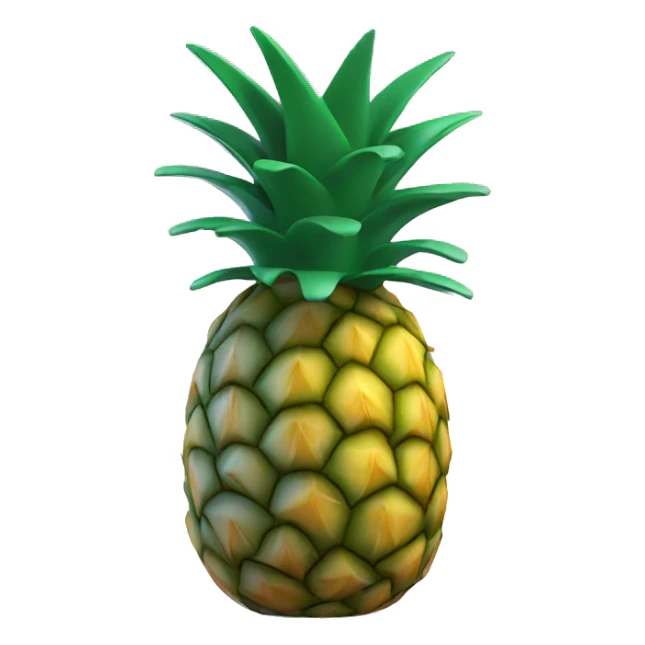 3D Pineapple  sticker