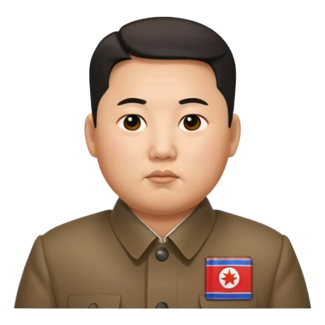 photorealistic Kim Jong-un sticker