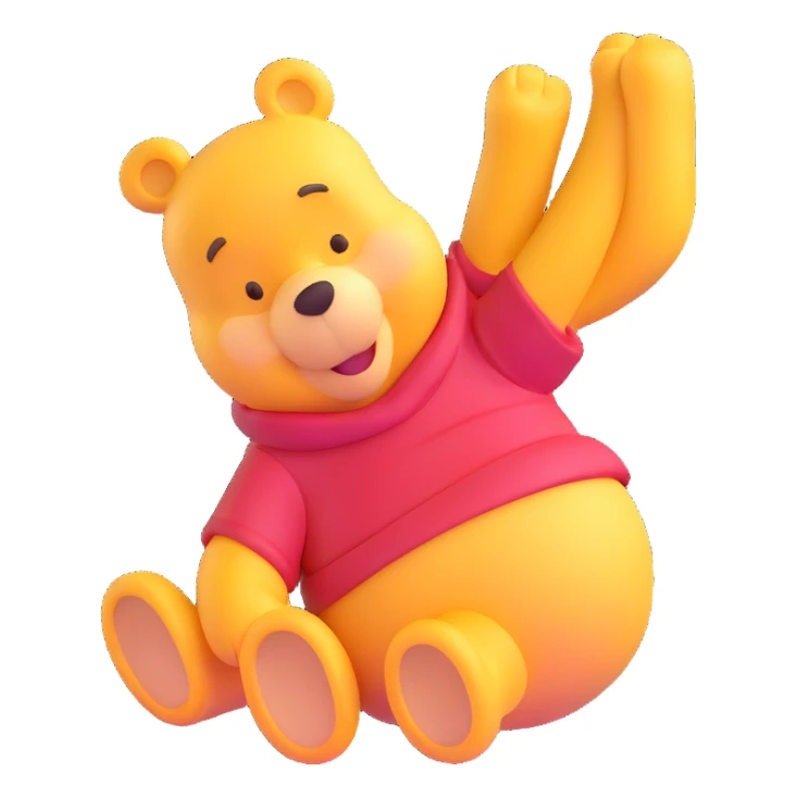 Winnie the Pooh character sticker