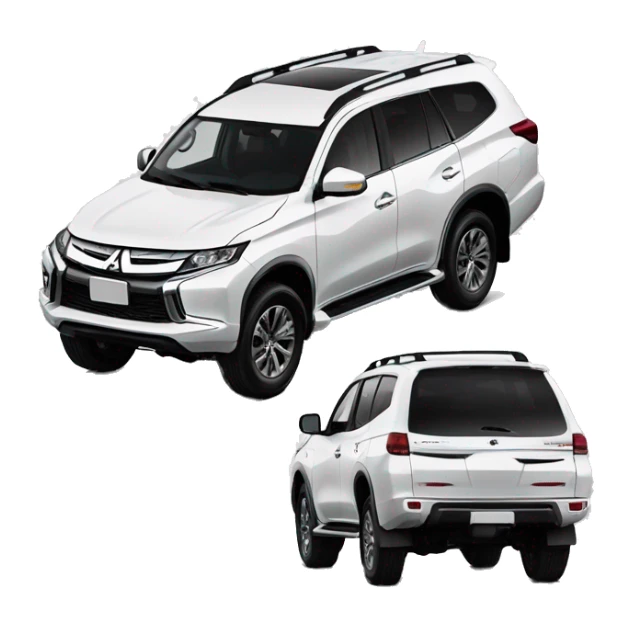 todoterreno mitsubishi montero blanco lateral sticker