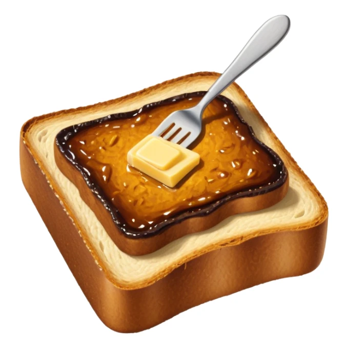 vegemite on toast with a small butter knife sticker