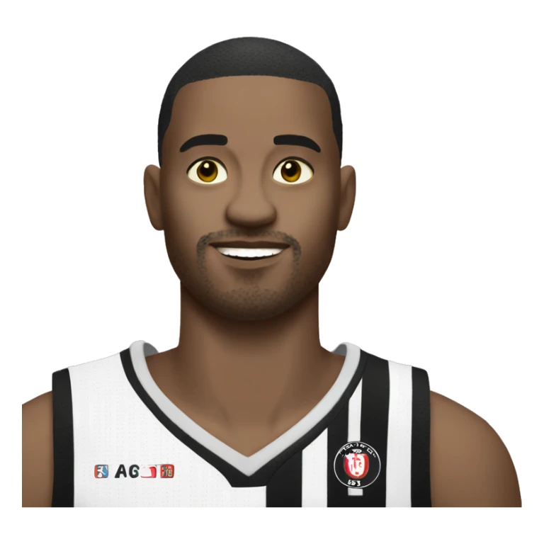 Creat me a Partizan basketball player with Partizan Belgrade jersey on sticker