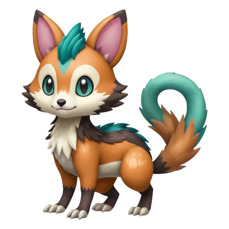 Meloetta-Vernid-Trico-Sergal-Furret-Pokémon-Fakémon-creature sticker