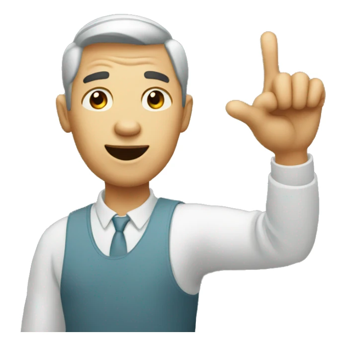 men or women with hand pointing at something amazed reaction sticker