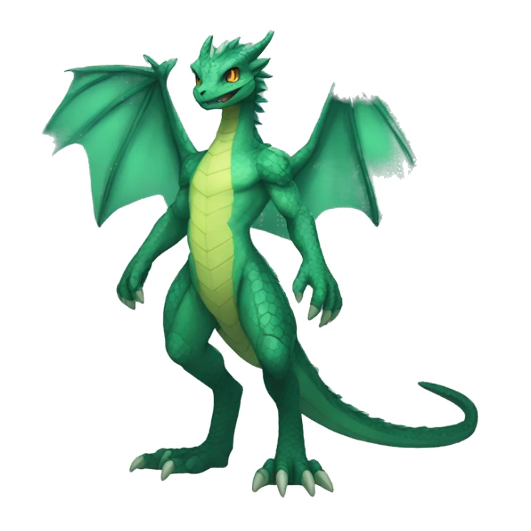Anthro Sona Fakemon Reptilian Draco Full Body sticker