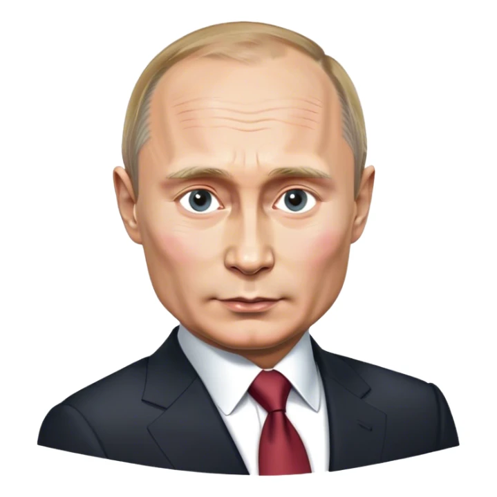 Photorealistic Putin stands in a suit sticker
