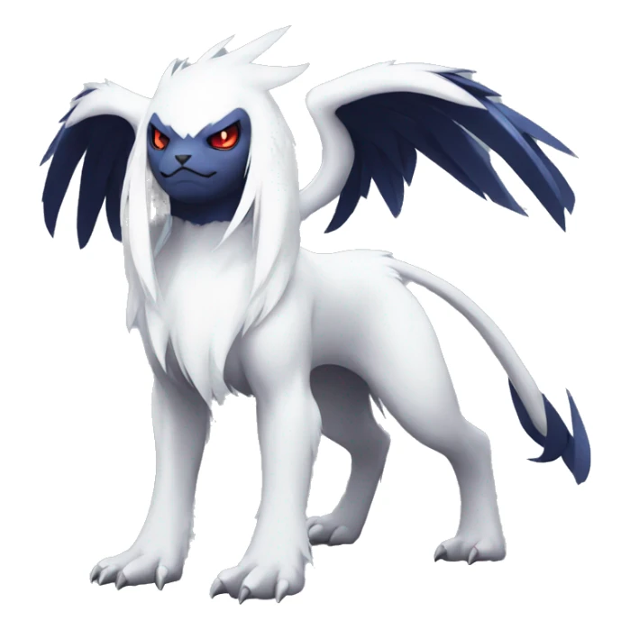 Edgy Cool Absol-Pokémon Full Body sticker