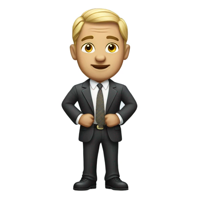 Rich business man  sticker