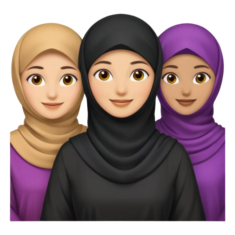 niqabi women group sticker