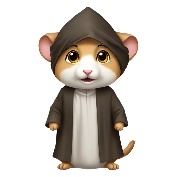 Arab thobe costume male hamster sticker
