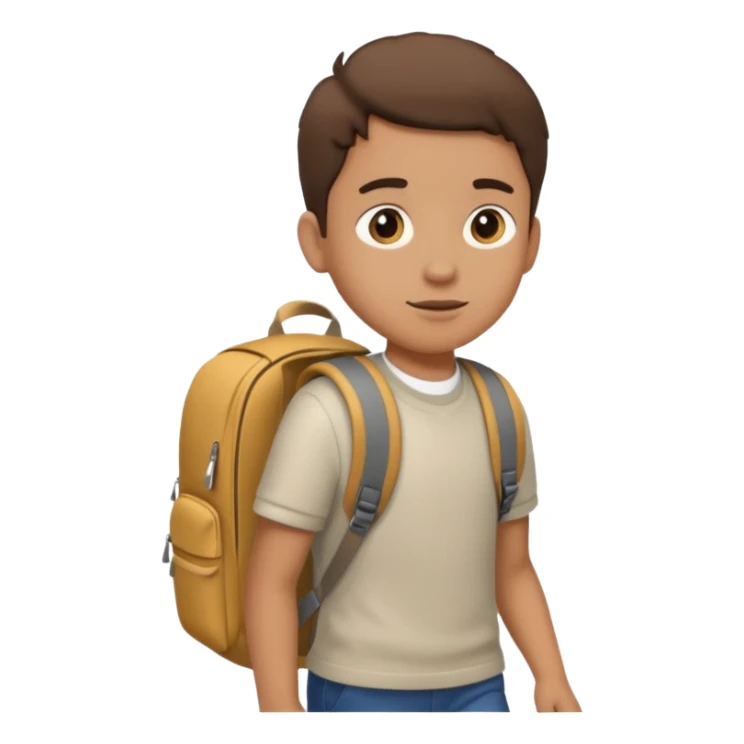 someone walking to school sticker