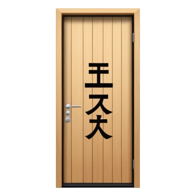 modern villa door number wood Japanese sticker