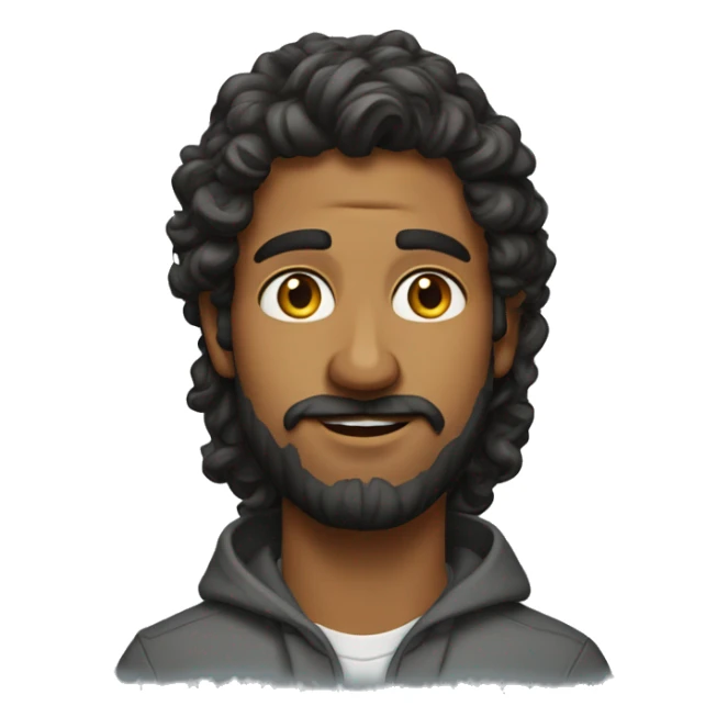 indian-college-man-wavy-hair-beard sticker
