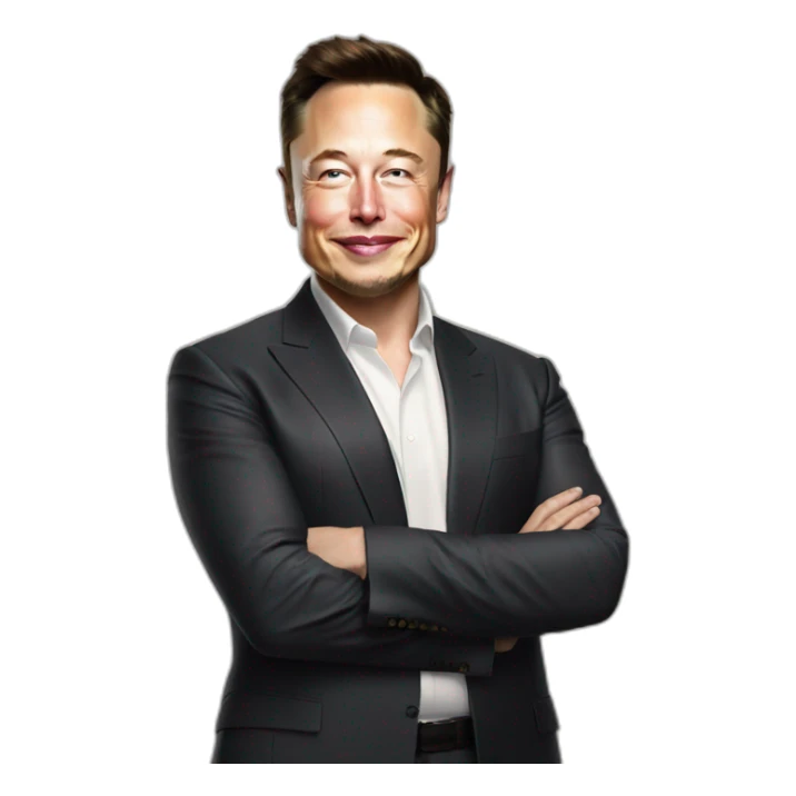 Elon musk wink sticker