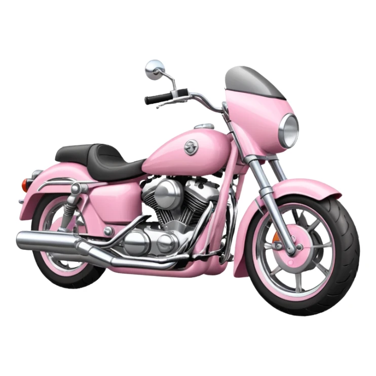 baby pink motorcycle sticker