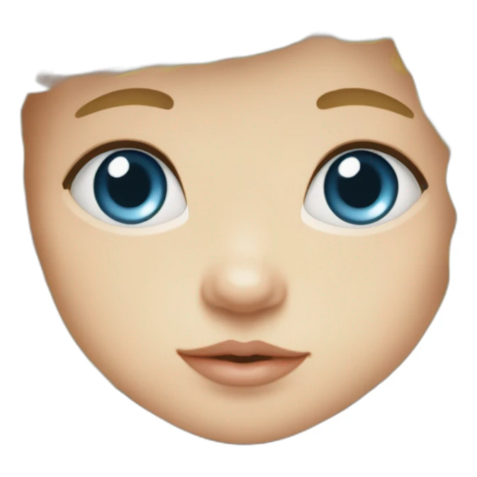 Baby boy white skine blonde blue eye six mounths old sticker