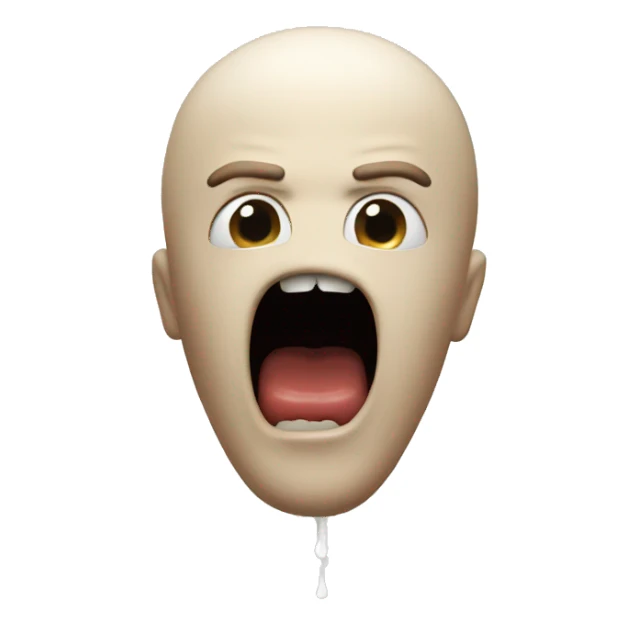 scary mans head coming out of a toilet sticker