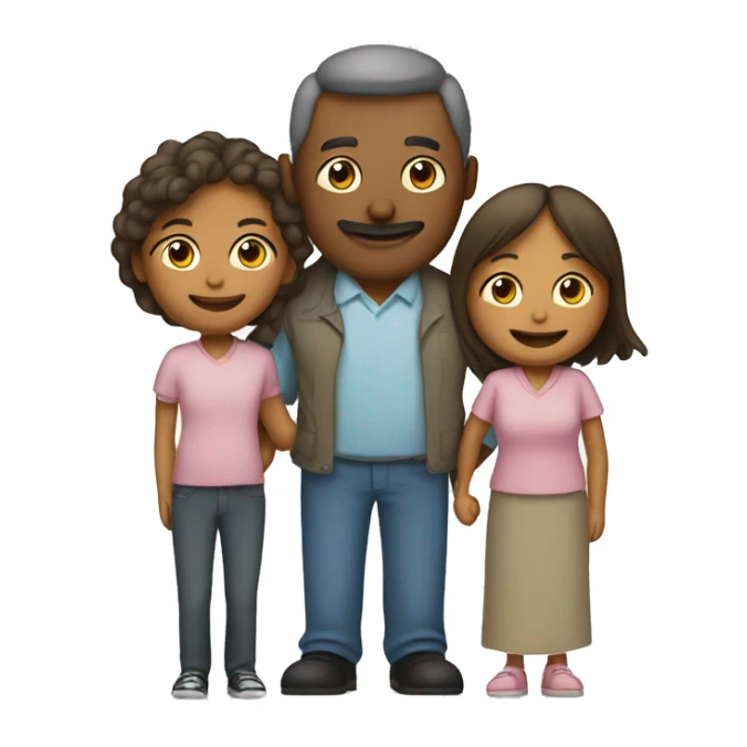 A loving mother and father standing side by side with the father's arm around the mother sticker