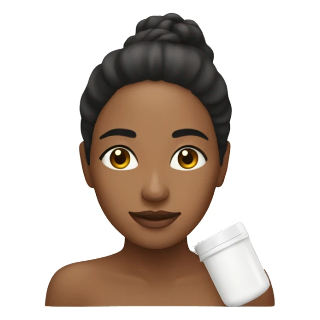 mujer haciendo su skincare  sticker
