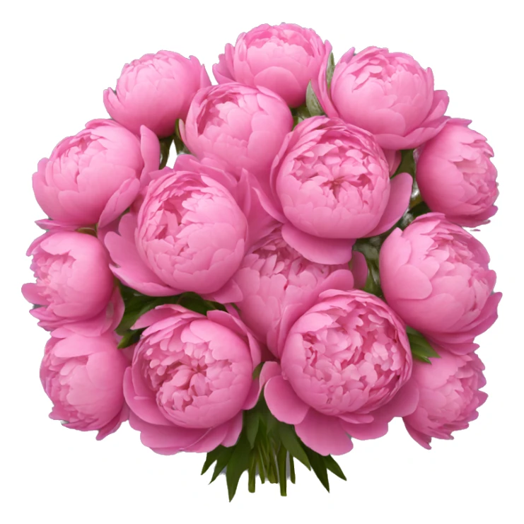 Huge bouquet of peonies  sticker