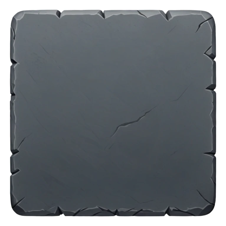 generate realistic detailed stone patform 2d top view dark color sticker