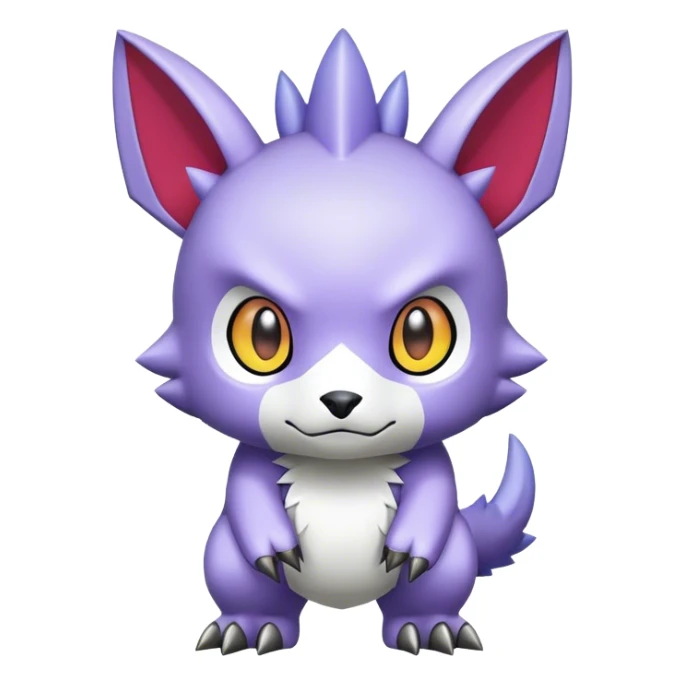 cute kawaii cool edgy Digimon-Fakemon-animal full body sticker