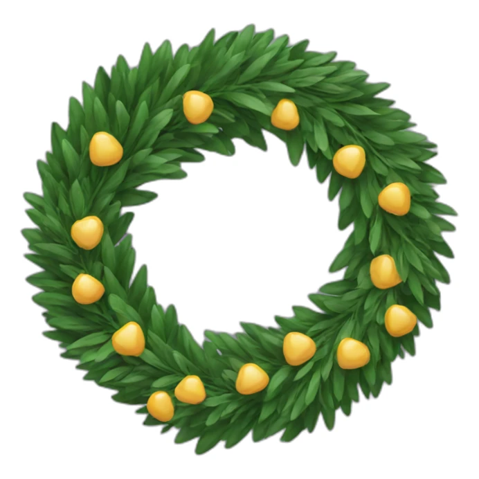 wreath sticker