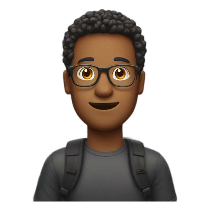 guy wearing spectacles in front of golden gate bridge sticker