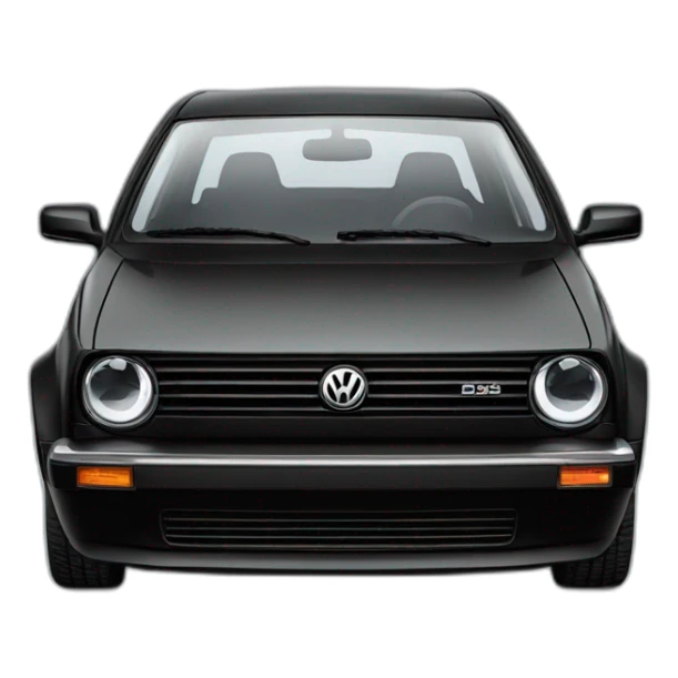 Front 2023 Volkswagen Golf universal black sticker