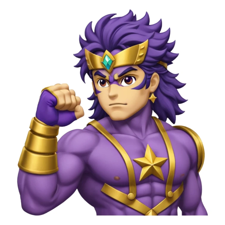 J’aimerais que tu me crées un emoji sur star Platinum dans jojo bizarre Adventure sticker