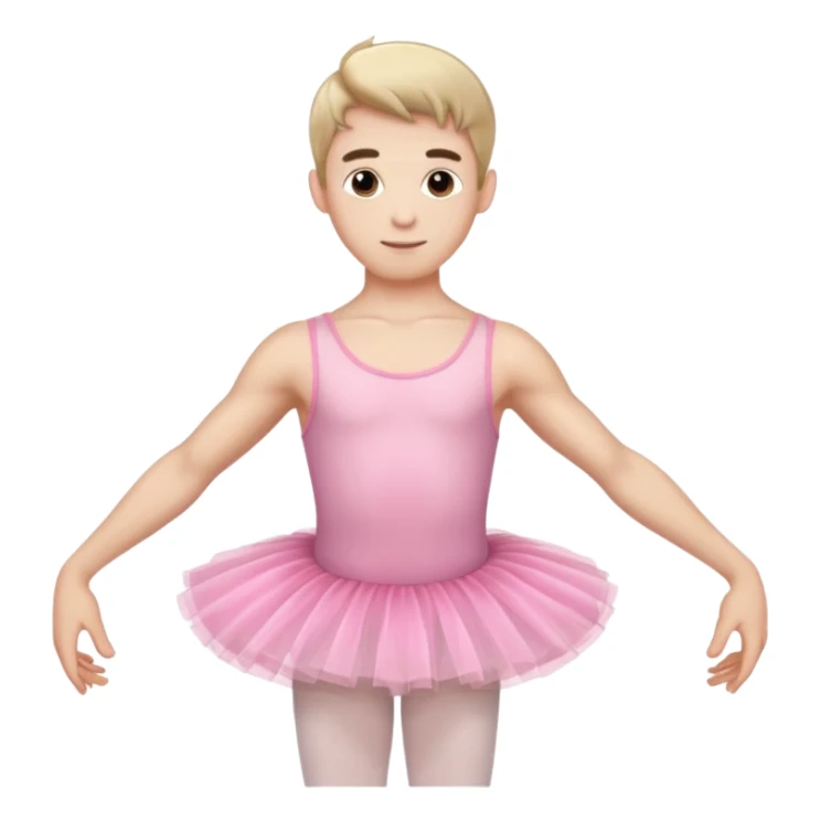 ballerina male si pink sticker
