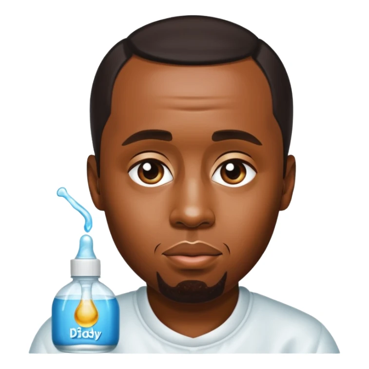 P diddy with baby oil sticker