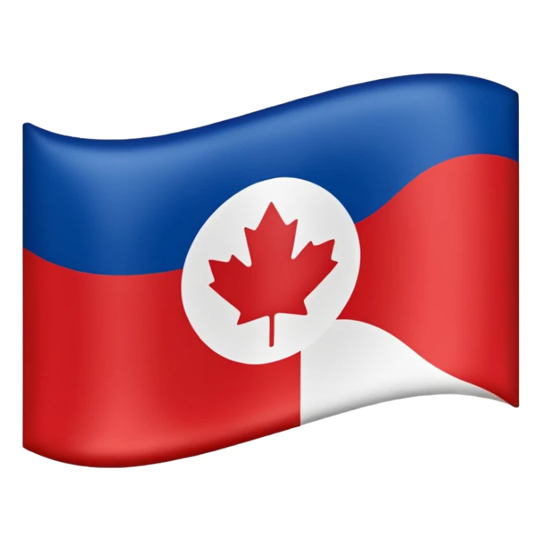 Flag emoji of Alberta sticker