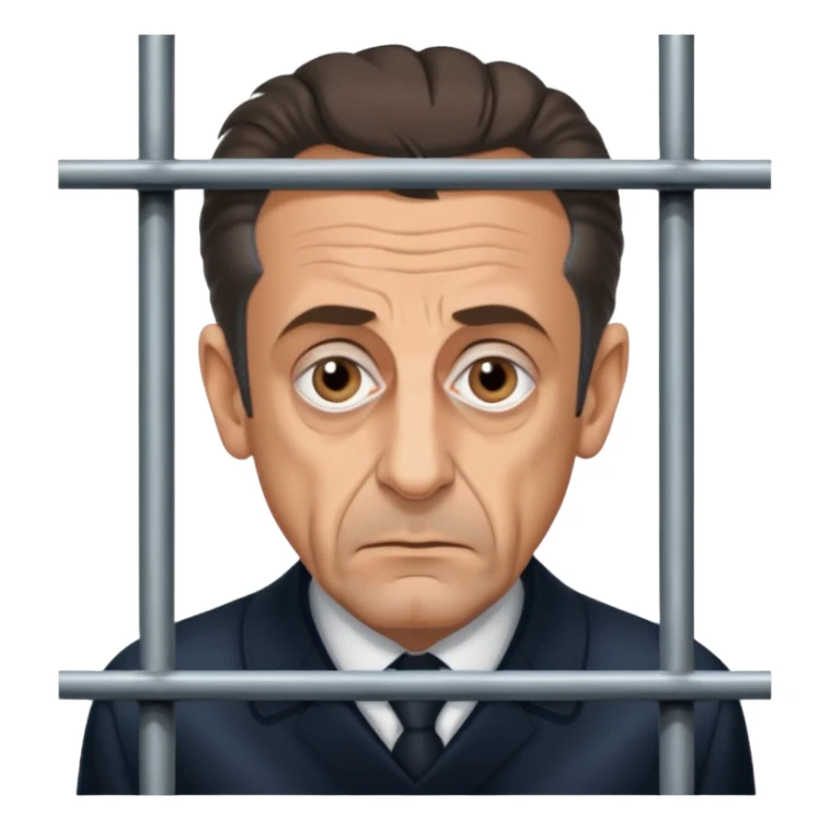 nicolas sarokzy derrière les barreaux sticker