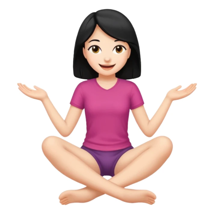 Girl opening legs sticker
