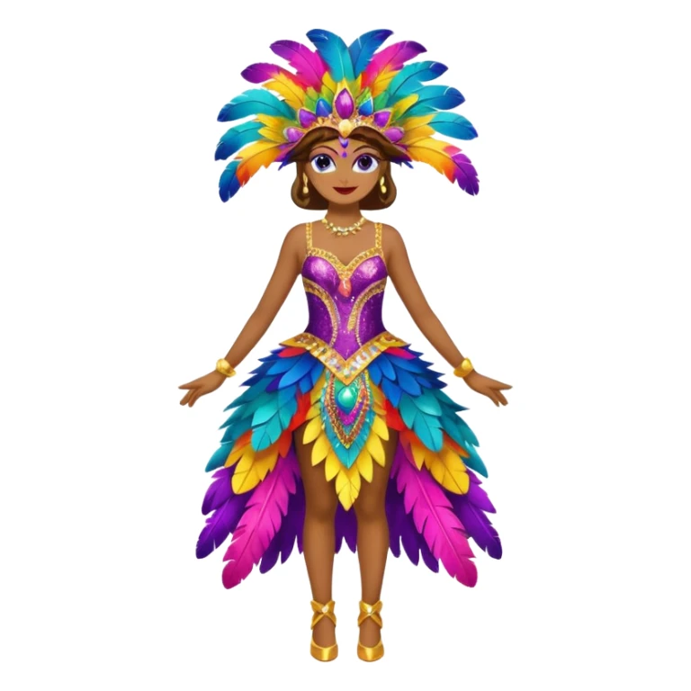 carnival costume,colorfull dress sticker