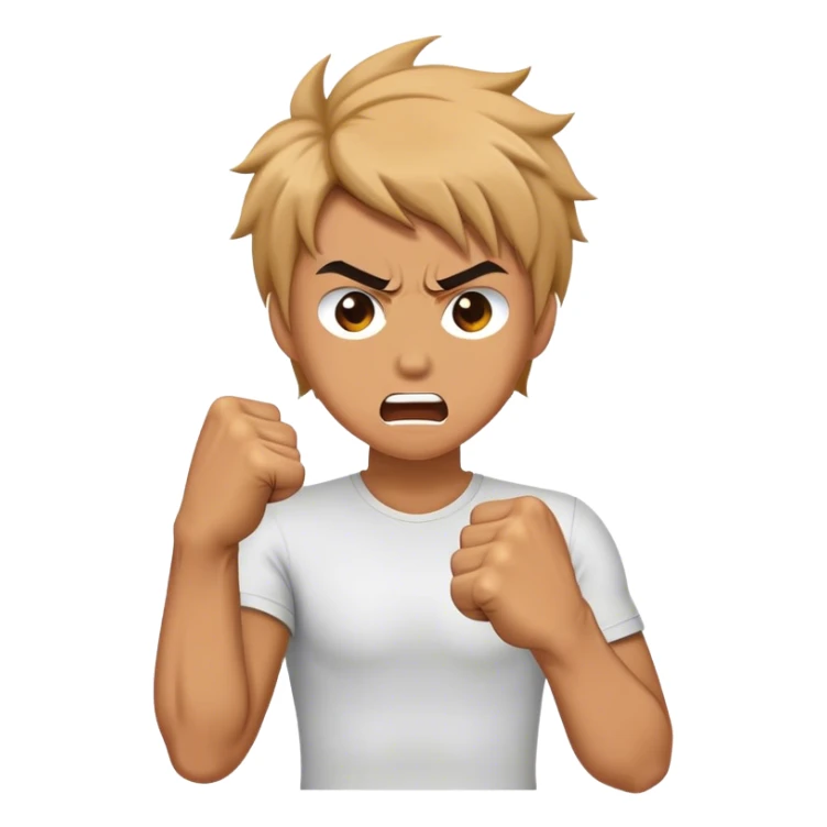 ripping hair out with fists angrily  sticker