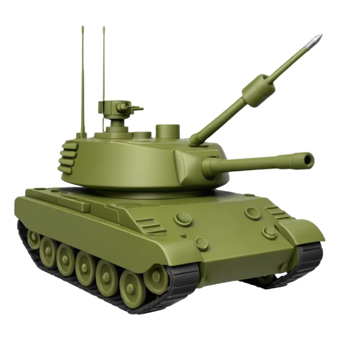 green toy soldier tank sticker