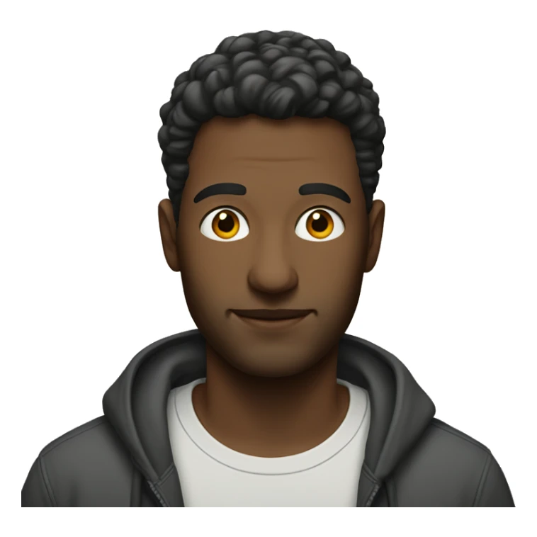 casual indoor portrait of man sticker