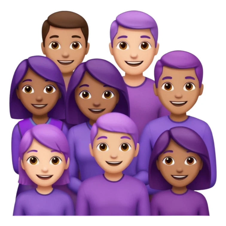 purple people group sticker