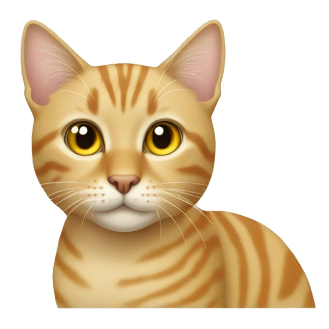 blonde tabby cat sticker