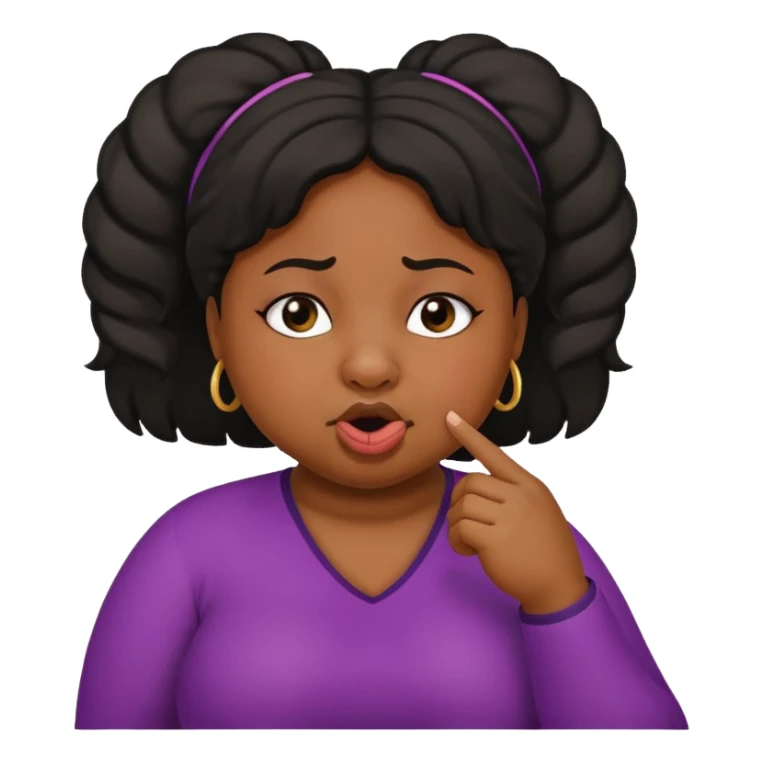 Fat black girl picking her nose can you have her finger in her nose sticker