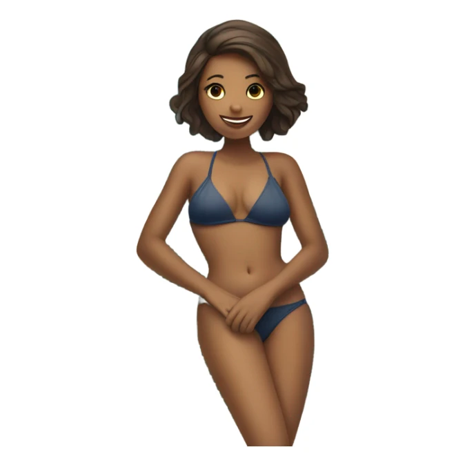 Sunbathing girl sticker