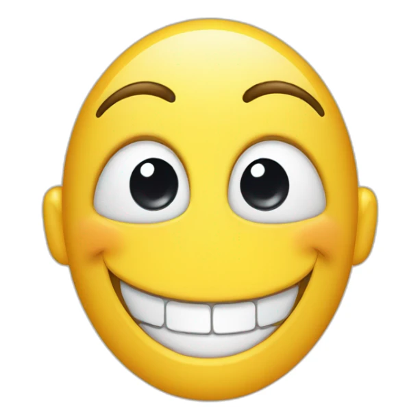 Laughing emoji with open eyes  sticker