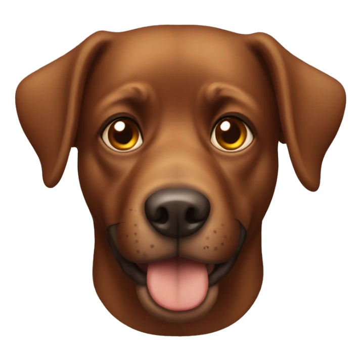 Brown dog with hazel eyes sticker