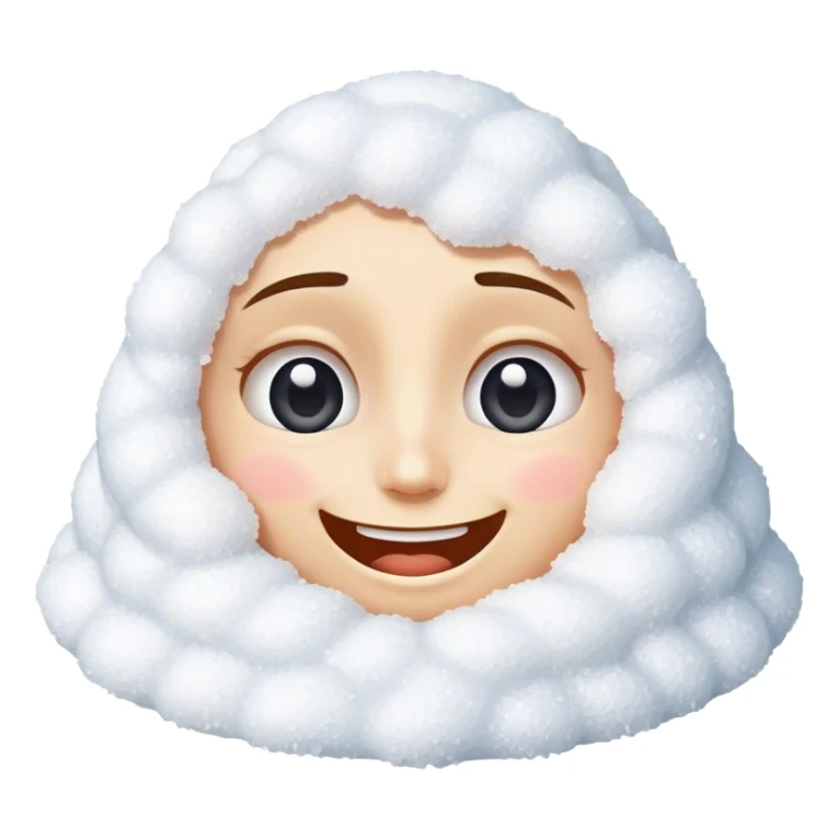 Happy face with a pile of salt sticker