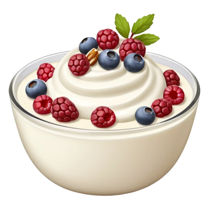 Greek Yogurt with Berries and Nuts sticker