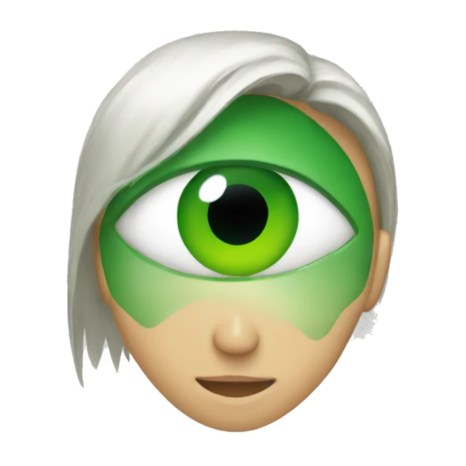 green eye sticker
