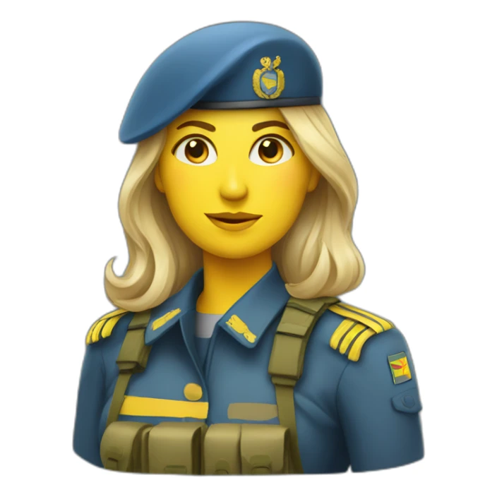 ukranian soldier woman sticker